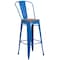 Flash Furniture Metal Barstool, 30", Blue, Seat Material: Wood CH-31320-30GB-BL-WD-GG - alternate 5