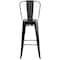 Flash Furniture 30" High Black-Antique Gold Metal Barstool w/Back CH-31320-30GB-BQ-GG - alternate 9