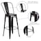 Flash Furniture 30" High Black-Antique Gold Metal Barstool w/Back CH-31320-30GB-BQ-GG - alternate 5