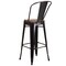 Flash Furniture 30" Black Antique Metal Stool CH-31320-30GB-BQ-WD-GG - alternate 8