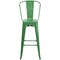 Flash Furniture 30" High Green Metal Indoor-Outdoor Barstool CH-31320-30GB-GN-GG - alternate 9