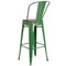 Flash Furniture Metal Barstool, 30", Green, Seat Material: Wood CH-31320-30GB-GN-WD-GG - alternate 3