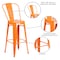 Flash Furniture 30" High Orange Metal Indoor-Outdoor Barstool CH-31320-30GB-OR-GG - alternate 7