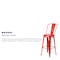 Flash Furniture 30" High Red Metal Indoor-Outdoor Barstool CH-31320-30GB-RED-GG - alternate 8