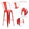 Flash Furniture 30" High Red Metal Indoor-Outdoor Barstool CH-31320-30GB-RED-GG - alternate 5