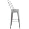 Flash Furniture 30" High Silver Metal Indoor-Outdoor Barstool CH-31320-30GB-SIL-GG - alternate 9