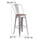 Flash Furniture Metal Barstool, 30", Silver CH-31320-30GB-SIL-WD-GG - alternate 6
