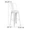 Flash Furniture 30" High White Metal Indoor-Outdoor Barstool CH-31320-30GB-WH-GG - alternate 2