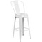 Flash Furniture 30" High White Metal Indoor-Outdoor Barstool CH-31320-30GB-WH-GG - alternate 3