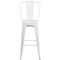 Flash Furniture 30" High White Metal Indoor-Outdoor Barstool CH-31320-30GB-WH-GG - alternate 9