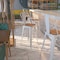Flash Furniture 30" White Metal Barstool, Caster Type: Plastic Glides CH-31320-30GB-WH-WD-GG - alternate 1