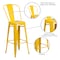 Flash Furniture 30" High Yellow Metal Indoor-Outdoor Barstool CH-31320-30GB-YL-GG - alternate 7