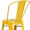 Flash Furniture 30" High Yellow Metal Indoor-Outdoor Barstool CH-31320-30GB-YL-GG - alternate 3