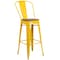 Flash Furniture Metal Barstool, 30", Yellow, Finish: Powder-Coated CH-31320-30GB-YL-WD-GG - alternate 3