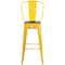 Flash Furniture Metal Barstool, 30", Yellow, Finish: Powder-Coated CH-31320-30GB-YL-WD-GG - alternate 6