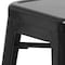 Flash Furniture 30" High Backless Black Square Metal Barstool CH-31320-30-BK-GG - alternate 9