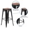 Flash Furniture 30" Black Backless Metal Stool CH-31320-30-BK-WD-GG - alternate 3