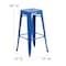 Flash Furniture 30" High Backless Blue Square Metal Barstool CH-31320-30-BL-GG - alternate 4