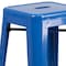 Flash Furniture 30" High Backless Blue Square Metal Barstool CH-31320-30-BL-GG - alternate 8