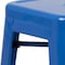 Flash Furniture 30" High Backless Blue Square Metal Barstool CH-31320-30-BL-GG - alternate 9