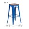Flash Furniture Metal Barstool, 30", Blue, Material: Plastic CH-31320-30-BL-WD-GG - alternate 7