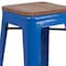 Flash Furniture Metal Barstool, 30", Blue, Material: Plastic CH-31320-30-BL-WD-GG - alternate 8