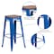 Flash Furniture Metal Barstool, 30", Blue, Material: Plastic CH-31320-30-BL-WD-GG - alternate 5