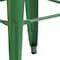 Flash Furniture 30" High No Back Green Metal Barstool Square Seat CH-31320-30-GN-GG - alternate 10