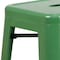 Flash Furniture 30" High No Back Green Metal Barstool Square Seat CH-31320-30-GN-GG - alternate 9