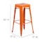 Flash Furniture 30" High No Back Orange Metal Barstool Square Seat CH-31320-30-OR-GG - alternate 6