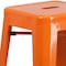 Flash Furniture 30" High No Back Orange Metal Barstool Square Seat CH-31320-30-OR-GG - alternate 10