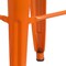 Flash Furniture 30" High No Back Orange Metal Barstool Square Seat CH-31320-30-OR-GG - alternate 7