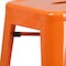 Flash Furniture 30" High No Back Orange Metal Barstool Square Seat CH-31320-30-OR-GG - alternate 8