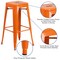 Flash Furniture 30" High No Back Orange Metal Barstool Square Seat CH-31320-30-OR-GG - alternate 5