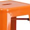 Flash Furniture 30" High No Back Orange Metal Barstool Square Seat CH-31320-30-OR-GG - alternate 9