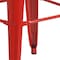 Flash Furniture 30" High No Back Red Metal Barstool Square Seat CH-31320-30-RED-GG - alternate 10