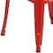 Flash Furniture 30" High No Back Red Metal Barstool Square Seat CH-31320-30-RED-GG - alternate 3