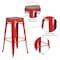 Flash Furniture Metal Barstool, 30", Red, Backrest: Backless CH-31320-30-RED-WD-GG - alternate 2