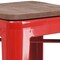 Flash Furniture Metal Barstool, 30", Red, Backrest: Backless CH-31320-30-RED-WD-GG - alternate 6