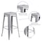 Flash Furniture 30" High No Back Silver Metal Barstool Square Seat CH-31320-30-SIL-GG - alternate 7