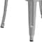 Flash Furniture 30" High No Back Silver Metal Barstool Square Seat CH-31320-30-SIL-GG - alternate 10