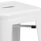 Flash Furniture 30" High No Back White Metal Barstool Square Seat CH-31320-30-WH-GG - alternate 2