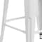 Flash Furniture 30" White Metal Barstool, Seat Material: Wood CH-31320-30-WH-WD-GG - alternate 3