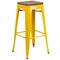 Flash Furniture Metal Barstool, 30", Yellow, Seat Material: Wood CH-31320-30-YL-WD-GG - alternate 2