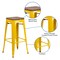 Flash Furniture Metal Barstool, 30", Yellow, Seat Material: Wood CH-31320-30-YL-WD-GG - alternate 3