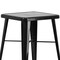 Flash Furniture Square 27.75" W, 27.75" L, 40" H, Metal, Black CH-31330B-2-30GB-BK-GG - alternate 6