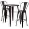Flash Furniture Antique Metal Bar Set, 23.75SQ CH-31330B-2-30GB-BQ-GG - alternate 2