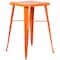 Flash Furniture Square 27.75" W, 27.75" L, 40" H, Metal, Orange CH-31330B-2-30GB-OR-GG - alternate 4