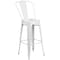Flash Furniture Square 27.75" W, 27.75" L, 40" H, Metal, White CH-31330B-2-30GB-WH-GG - alternate 3