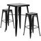 Flash Furniture Square 27.75" W, 27.75" L, 40" H, Metal, Black CH-31330B-2-30SQ-BK-GG - alternate 4